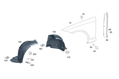 Cubierta Original Mercedes-Benz 218-690-02-30 Foto 1 de 2