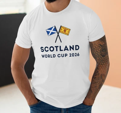 Scotland Flags - World Cup 2026 - Tartan Army - Mens T-Shirt Football Gift Hot ！