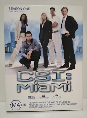 CSI: Miami Season One Episodes 1.1-1.12 - DVD Region 4 | Free Postage - image 1 of 4