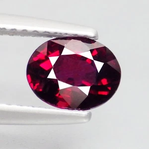 1.72 Ct Amusing Oval (7 x 5) 100% Natural Tanzania Reddish Pink Rhodolite Garnet - Picture 1 of 7