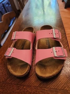 Sandalias Birkenstock Arizona Jóvenes Niñas Rosa Talla 33 Slide • Usadas Una Vez en Interior - Imagen 1 de 11
