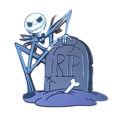 Prendedor Walt Disney Pesadilla antes de Navidad Jack Skellington LÁPIDA RASGADA Foto 1 de 3