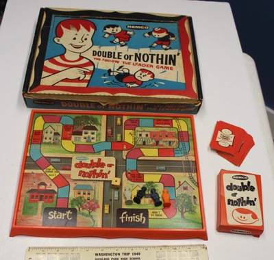 VTG 1959 Remco Double Or Nothin' The Follow the Leader Game COMPLETE Nice 1950s - Image 1 of 4