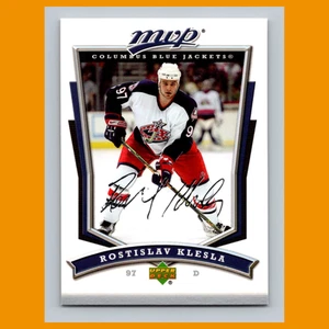 Tarjeta de hockey Rostislav Klesla #31 2007-08 cubierta superior MVP Columbus Blue Jackets - Imagen 1 de 3