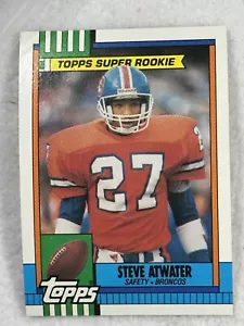 Tarjeta coleccionable de fútbol americano Steve Atwater Denver Broncos S #29 Topps 1990 de colección - Imagen 1 de 2