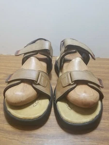 CLARK'S SANDALEN HARPFORD CREEK HELLBRAUN LEDER OBERMATERIAL CUIR BRUN 13.M HERGESTELLT IN INDIEN. SS - Bild 1 von 11