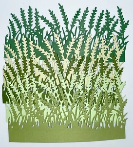 💚WHEAT GRASS  cardstock paper die cut embellishments - Picture 1 of 16