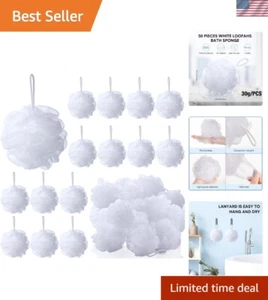 50 Pack Loofah Sponge Bath Sponge Shower Loofah Mesh Shower Ball Bath Pouf Wa... - Picture 1 of 8