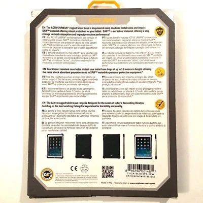 Funda resistente urbana activa Cat Caterpillar - negra/plateada para iPad Air Foto 1 de 2