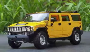 for Maisto for Hummer for H2 SUV yellow 1:18 Truck Pre-built Model - Picture 1 of 8