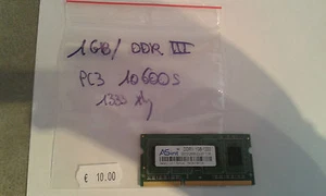 Memory Board 1 Giga DDR3 - PC3 10600S - Picture 1 of 1