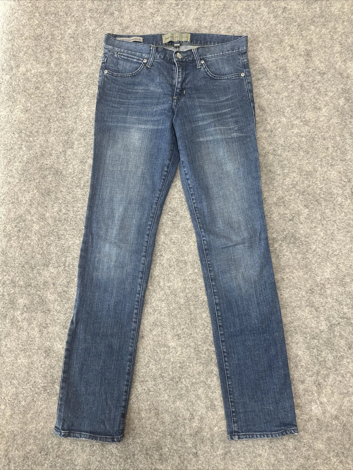 Женские джинсы из бумажной джинсовой ткани и ткани Audrey с заниженной талией размер 27 синие - Изображение 1 из 4