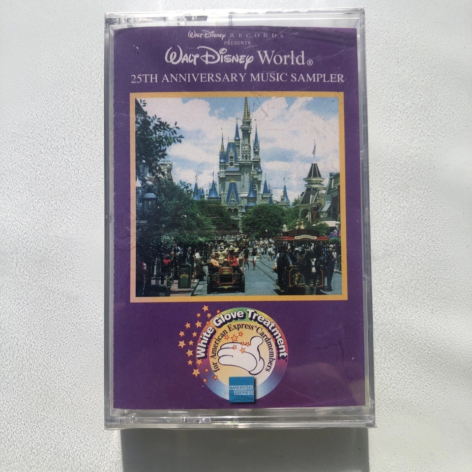 Vintage Walt Disney World 25th Anniversary Music Sampler Cassette New Unopened - Image 1 of 4