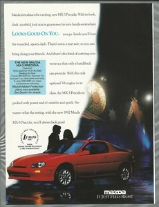 1992 MAZDA MX-3 PRECIDIA  advertisement, Canadian, Mazda MX-3 advert - Bild 1 von 3