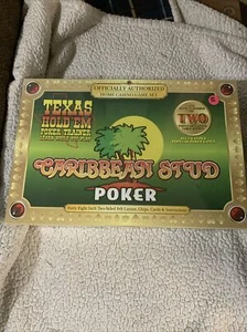 *SEALED* Official Caribbean Stud & Texas Hold'em Poker Trainer Casino Games NIB! - Picture 1 of 6