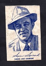 Scarce, Vintage, 1951 Wheaties SAM SNEAD Famous Golf Champion Card