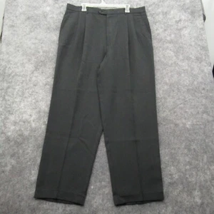 Bobby Jones Mens Pants 38 Gray Cuffed Straight Leg Pleated Front Golf Rayon - Picture 1 of 11