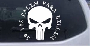 Calcomanía adhesiva Punisher Skull Si Vis Pacem Para Bellem ventana de automóvil o camión computadora portátil - Imagen 1 de 32
