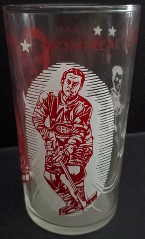 1960-61 Jean Beliveau York Peanut Butter Glass NHL Montreal Canadiens VTG Cover