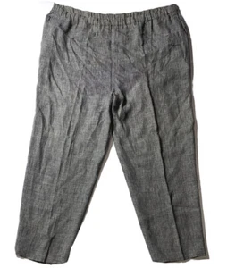 Preowned- Vintage Flax By Jeanne Engelhart Wide Leg Linen Pants Womens (2G) - Picture 1 of 6