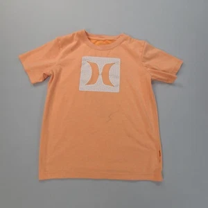 Hurley Shirt Boys Large Orange Casual Outdoors Dri-Fit Lightweight Youth Kids - Picture 1 of 14