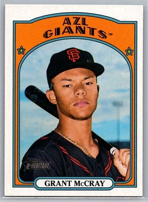 Grant McCray 2021 Topps Heritage Minor League BASEBALL #100 AZL Giants - Image 1 of 2