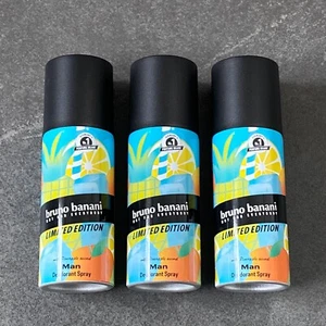 41,67€/Liter - Bruno Banani Man Limited Edition - 3x 150ml Deodorant Spray, neu - Bild 1 von 1