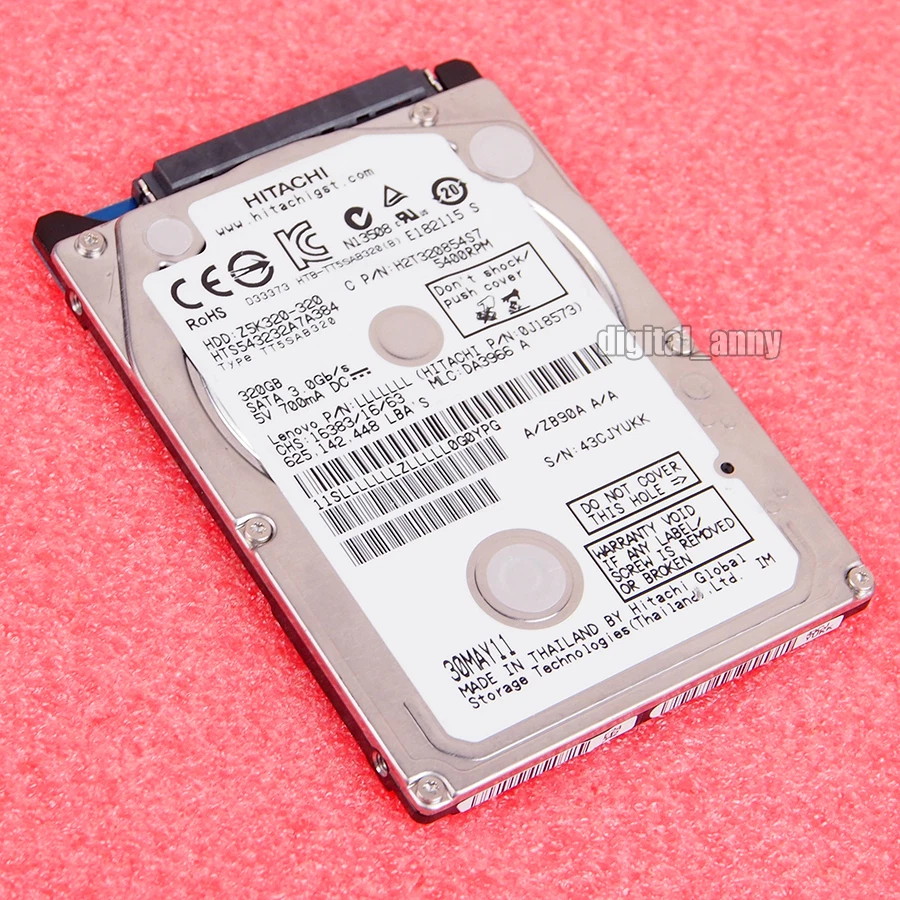 HITACHI 320GB HTS543232A7A384 Hard Disk Drive HDD 2.5" 8MB 5400RPM SATA2 Laptop - Image 1 of 1