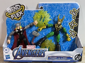 Avengers Marvel THOR vs LOKI Bend and Flex  Action Figure Toys, 6-Inch Flexible - Picture 1 of 2
