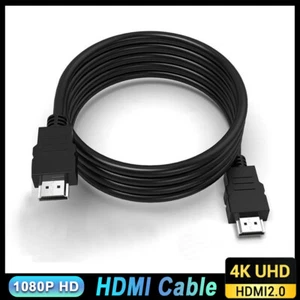 Cable HDMI 1.5M 4K Bluray 3D DVD PS4 HDTV LCD HD TV 1080P Negro Alta Velocidad 2.0 - Imagen 1 de 8