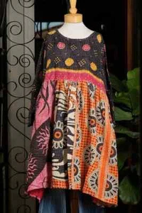 Wholesale Lot 5 Pc Vintage Kantha Hand Made Cotton Dress Indian Women Midi Dress - Picture 1 of 12