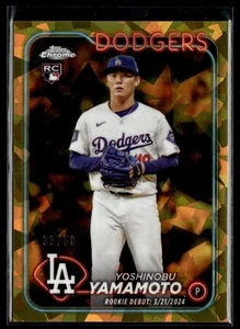 2024 Topps Chrome Update Gold Debut Yoshinobu Yamamoto RC /50 #USCS149 - Picture 1 of 2