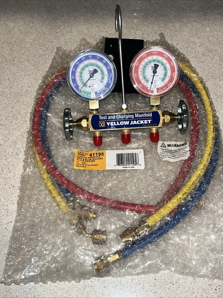 Yellow Jacket 2 Valve Test and Charging Manifold 41195