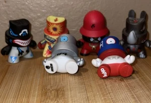 Kidrobot Fatcap Vinyl Dunny Toy Lot Of 6 Loose Figures - Picture 1 of 8