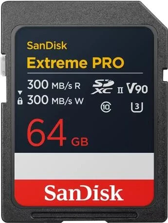 SanDisk Extreme PRO 64 GB SDXC UHS-II Classe 10 (SanDisk Extreme Pro - Scheda di - Immagine 1 di 1