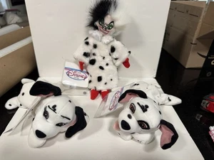 Disney Beanies - 101 Dalmatians- Lot Of 3 - NWT - Picture 1 of 2