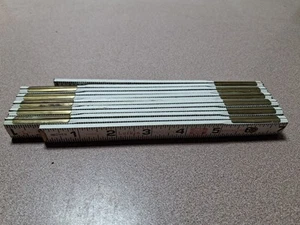 Vintage Lufkin Rugged Red End Wood Folding Ruler- 6 Foot- H1 - Picture 1 of 4
