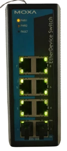 EtherDevice MOXA EDS-308 Unmanaged Ethernet Switch 8 x 10/100BaseTX EDS308 - Picture 1 of 15