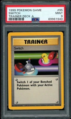 1999 Pokemon TRAINER DECK A Brock's Red Back Switch #95 PSA 9 MINT LOW POP - Image 1 of 2