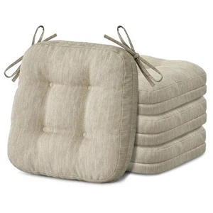 Dining Chair Cushions Set of 4, Dual-Layer Memory Foam Kitchen Chair Cushions... - Picture 1 of 7