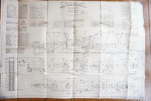 1962 MV Somerset Capacity Deck Linen Shipping Plan F.S.N. Ltd - Picture 1 of 6