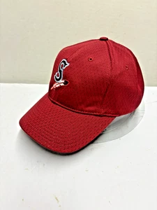 Spokane Indians Port Authority OSFA Adjustable Strapback Red Baseball Hat Used - Picture 1 of 7
