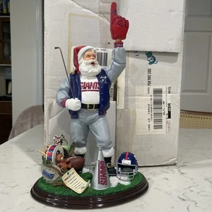 2000 DANBURY MINT NEW YORK GIANTS NFL SANTA CLAUS FIGURINE CHRISTMAS With OG Box - Picture 1 of 14
