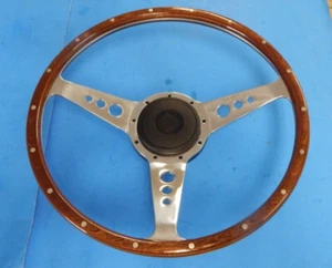 New 15" Wood Steering Wheel w/ Adaptor Hub Jaguar XJ6 1974-1987 XJS Moto-Lita - Picture 1 of 3