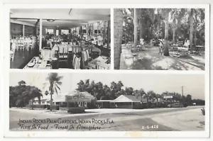 1940 Indian Rocks, Florida - FOTO REAL restaurante en la carretera - postal vintage - Imagen 1 de 2