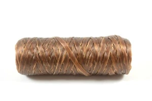 Kulay Brown Artificial Sinew Waxed Flat Polyester Thread, Bobbin Sinue, 20 yards - Picture 1 of 2