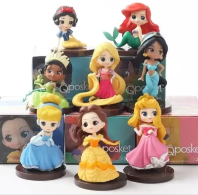 DISNEY PRINCESSES -8 PIECES - PVC -UNBRANDED-  TOY FIGURE SET- NEXT DAY SHIPPING - Image 1 of 4