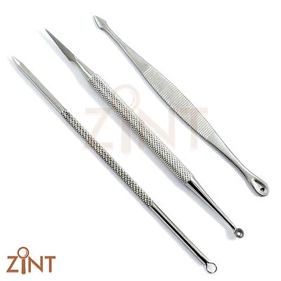 MEDENTRA UK 3er Set Komedonenabzieher Mitesserentferner Pickelreinigung Sommersprossenentferner