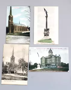 Mt Vernon, IN. Cartoline, soldati e marinai Monumont, Chiesa cattolica ca 1908 - Foto 1 di 2