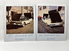 CCB Photograph From 1980's Polaroid Artistic 1957 Ford Fairlane 500 Retrac